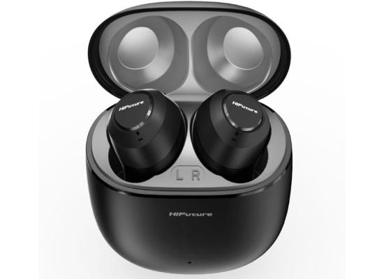 HiFuture OlymBuds3 Comfort Fit Wireless Earbuds, up to 25Hrs Playtime, IPX5 Waterproof, Comfort Fit, 6MM Driver, Powerful Bass, Light weight, Smart Touch Controls, AI Voice Assistant - Black